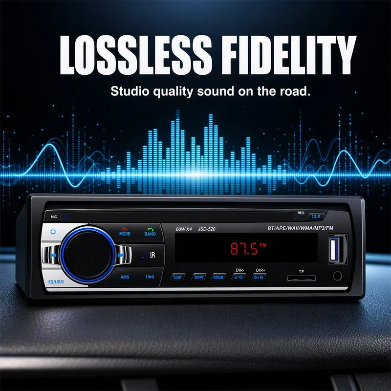 Car stereo high fidelity audio playback feature