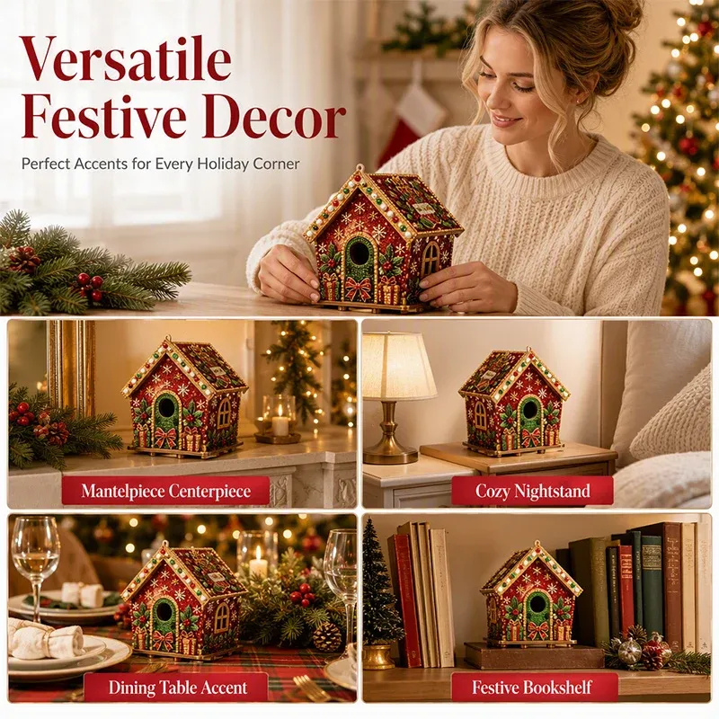 Available 3D pearl art Christmas design options